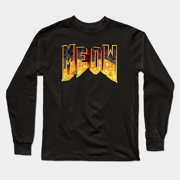 MEOW Long Sleeve T-Shirt by Mr Eggs Favorites